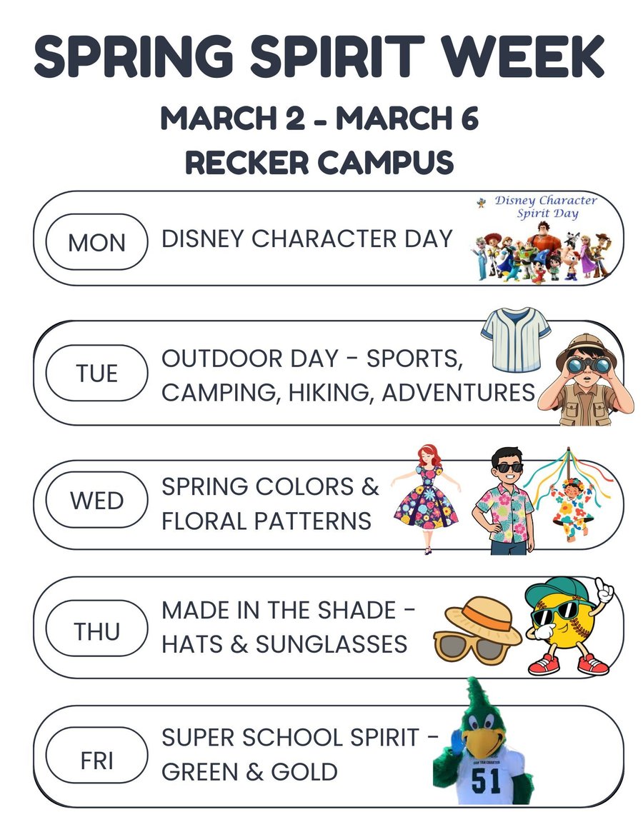 2026 spring stuco spirit week