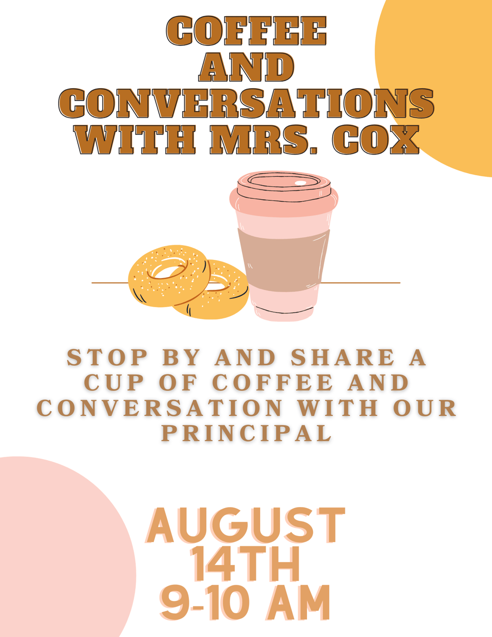 Coffee with Cox August 2025