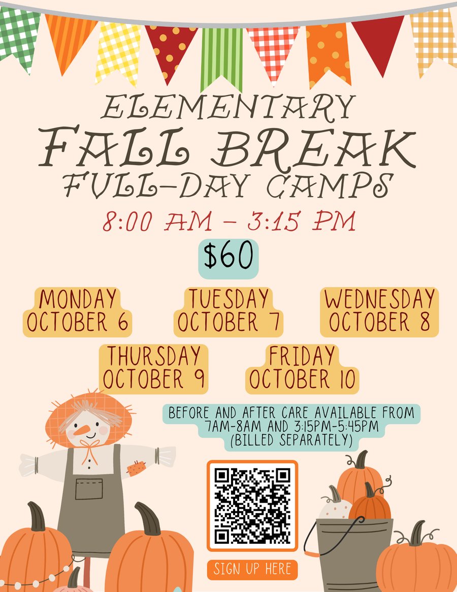 Elementary Fall FULLDAY Camps 2025 updated