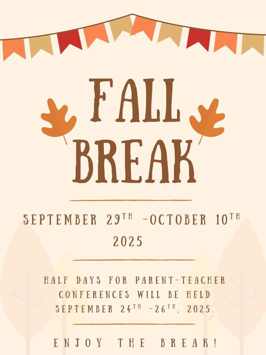 Fall Break Announcement 25