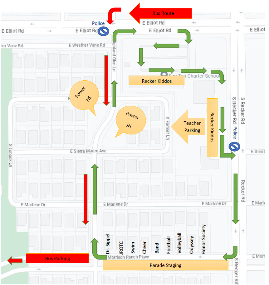 HOCO Parade Route 