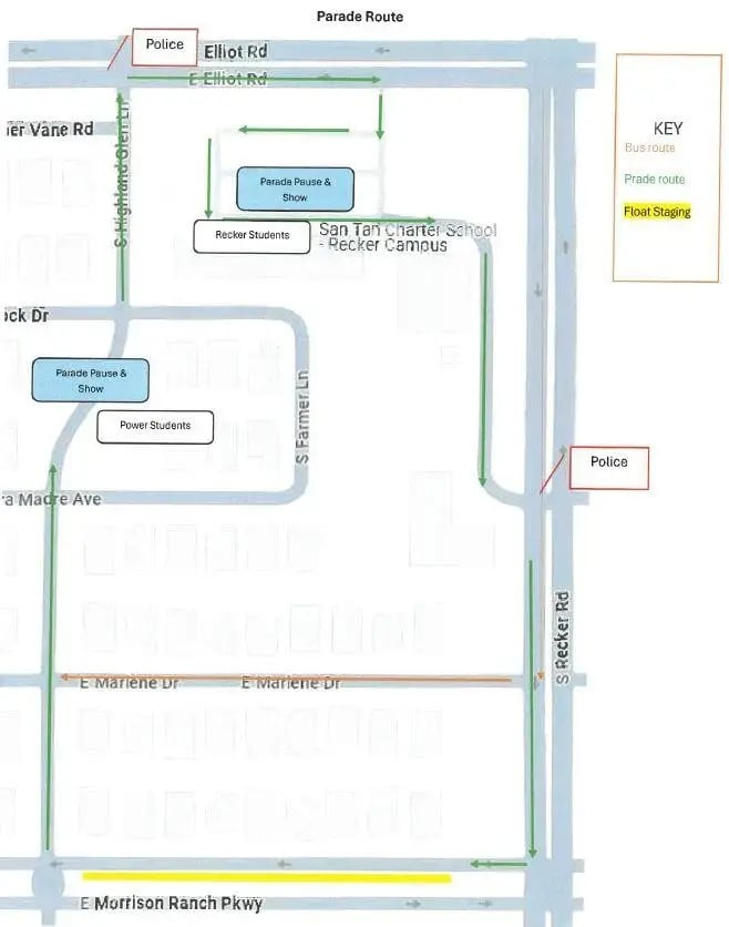 Homecoming Parade Route