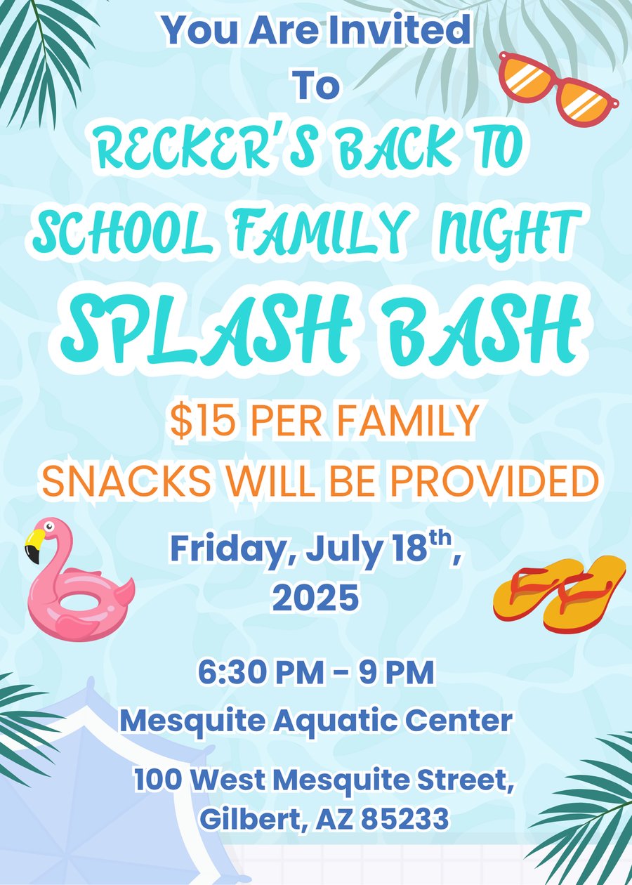Recker Family Night-July 18th, 2025-Flyer 
