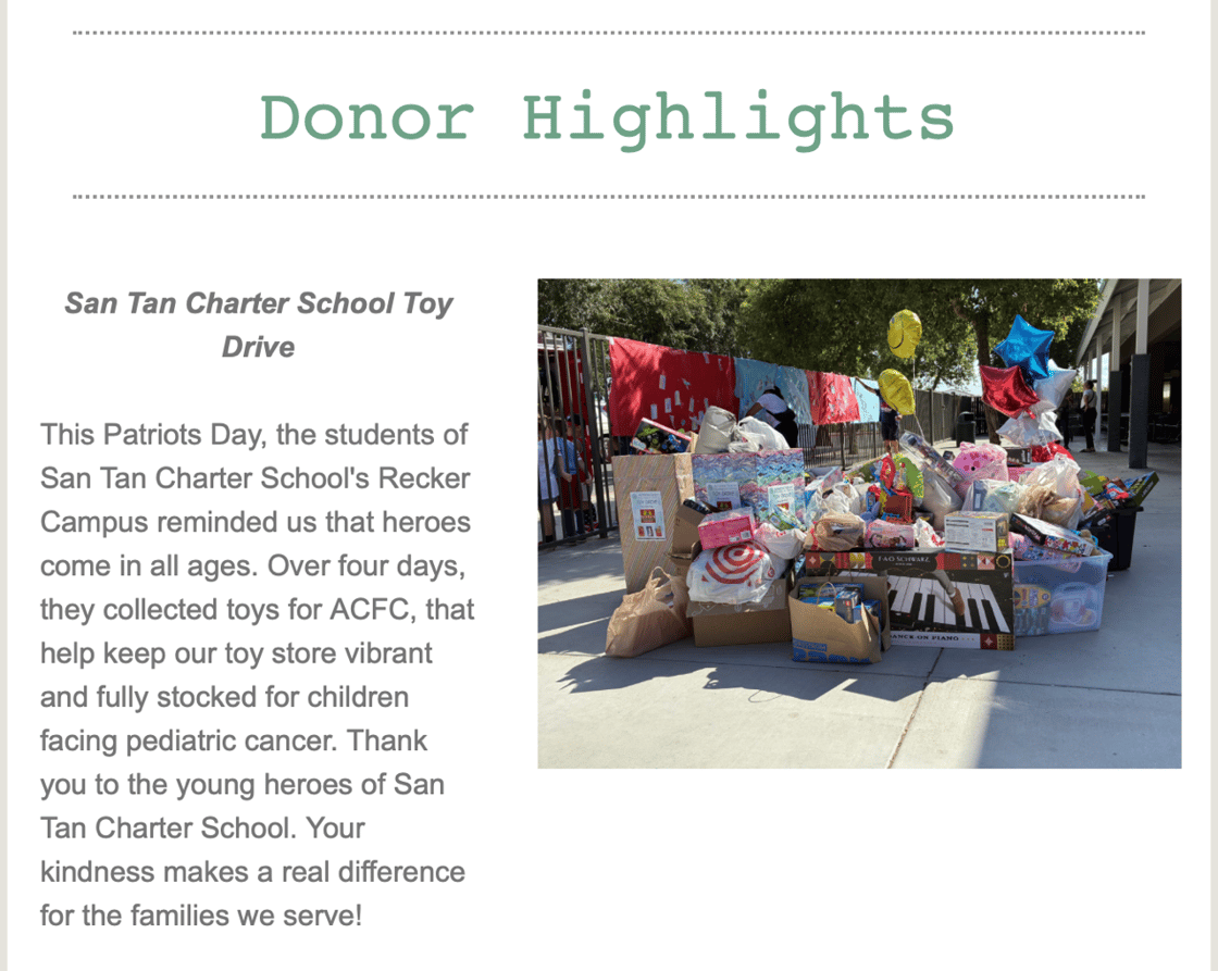 donation thank you