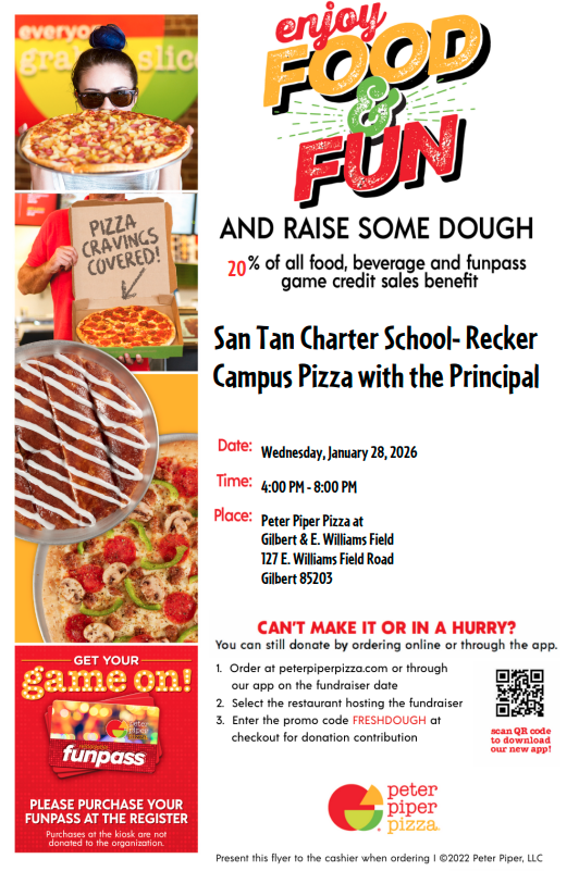 pizza with the principal